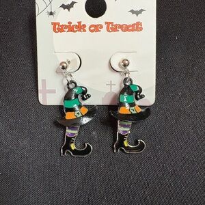 Halloween Witch Hat Earrings